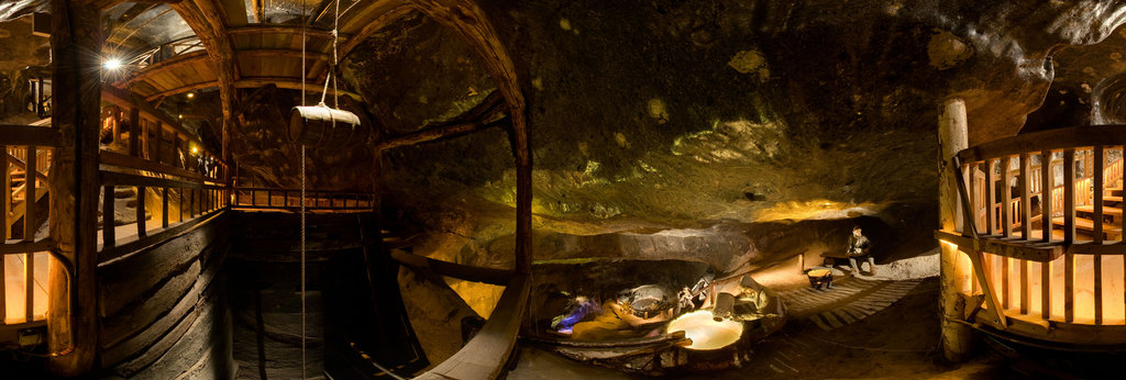 Wieliczka Salt Mine - Pieskowa Skała Chamber (1905) 360 Panorama ...